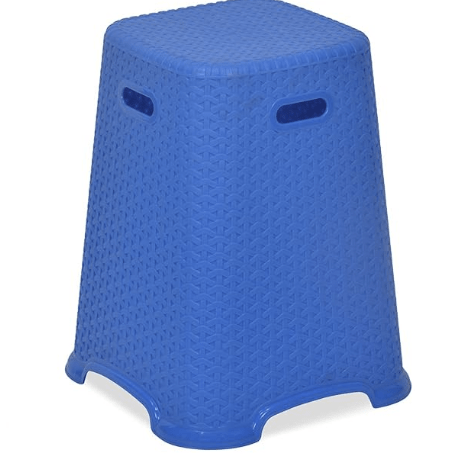 Nilkamal STL29 Strong and Durable Plastic Seating Stool for Home | Bedroom | Bathroom | Kitchen | Living Room | Office | Adult Stool with high Load Capacity (Deep Blue) - Image 2